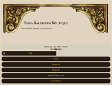 Tablet Screenshot of bocaballroomboutique.com
